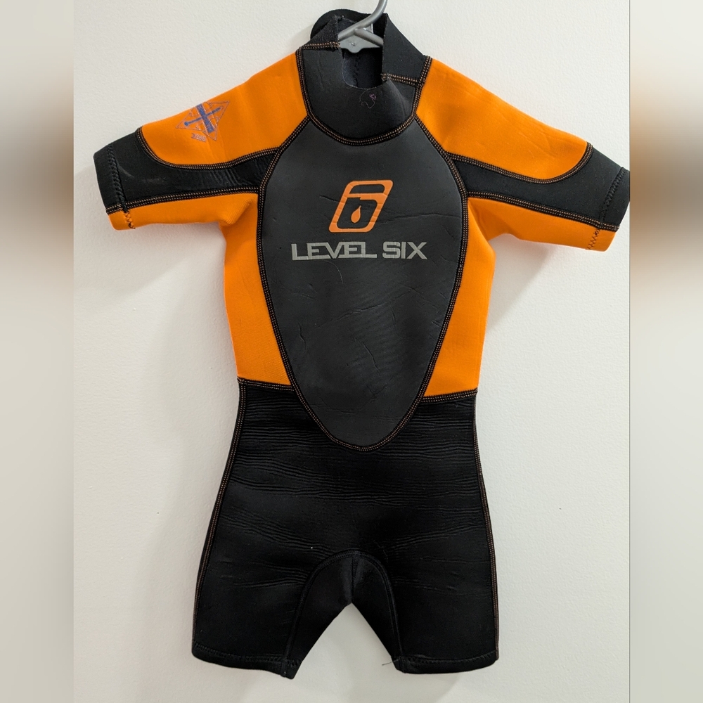 Level Six Orange and Black Wetsuit